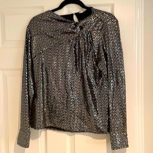 Zara sequins long sleeve top XS (new with tags)